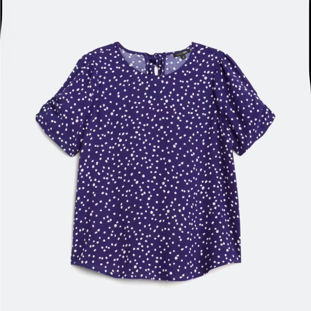 Claudia Ruched Sleeve Blouse